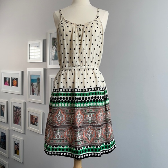 Lilka Anthropologie Boho Polka Dot Sundress - Picture 1 of 9